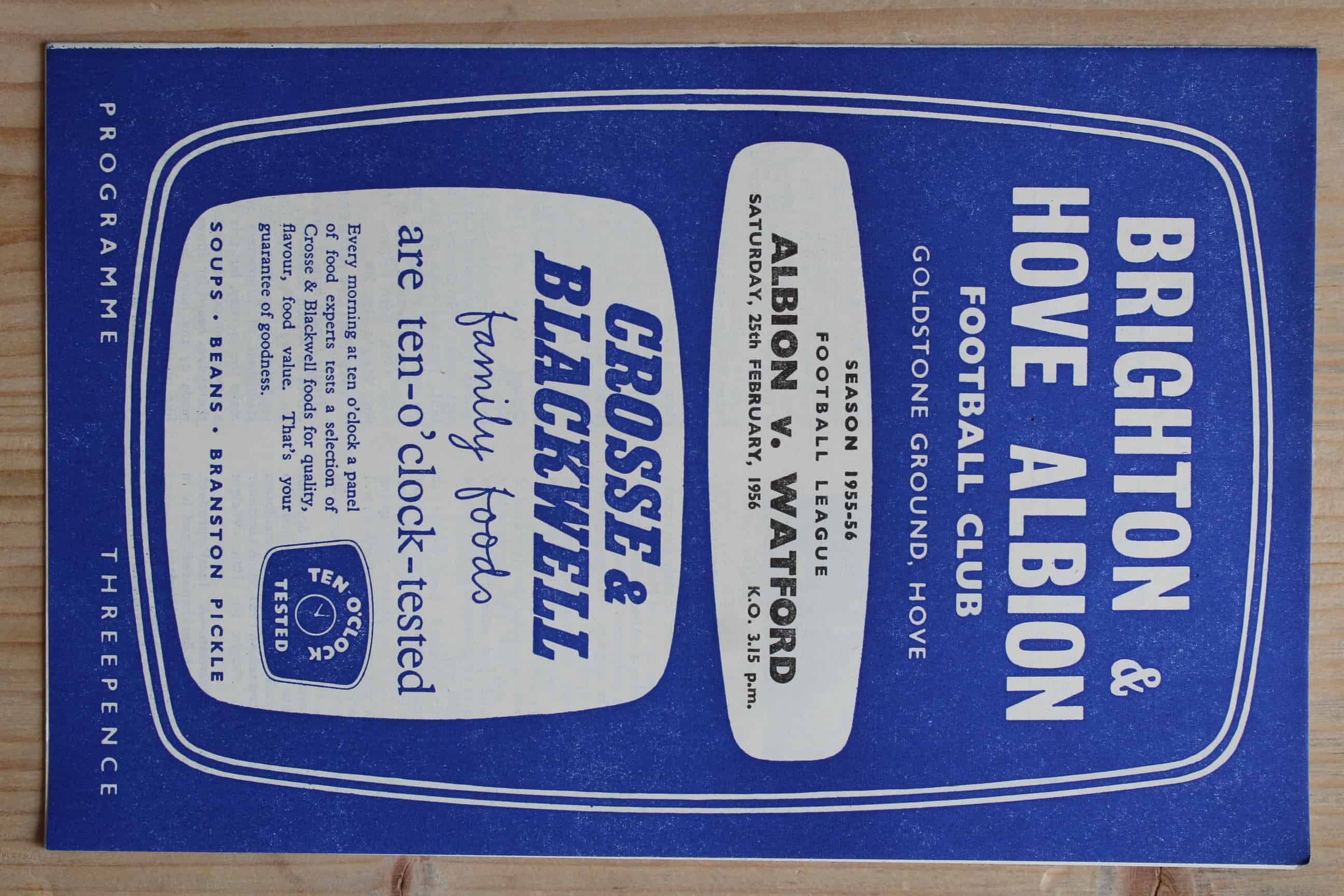 Brighton & Hove Albion FC v Watford FC